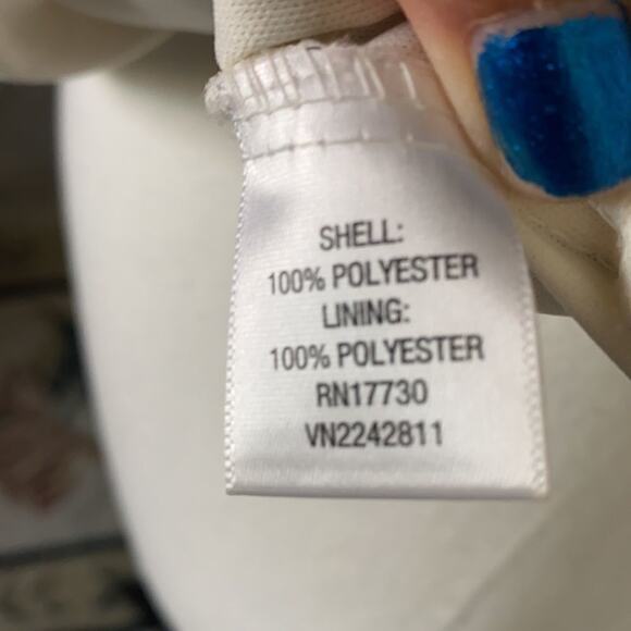 Express Striped Ruffle Tank Fully Lined XS - Picture 3 of 9